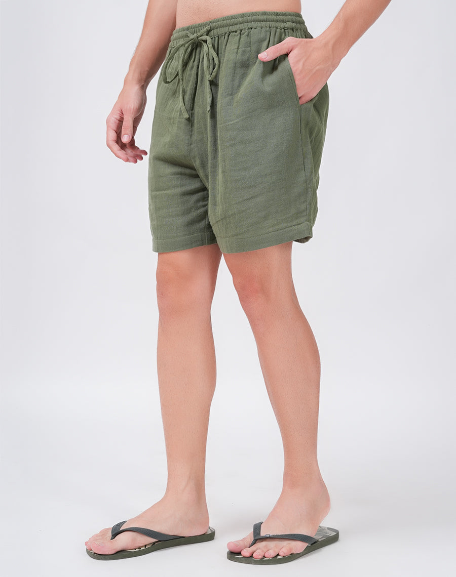 COMFORT AND CHARM SHORT | OLIVE GREEN